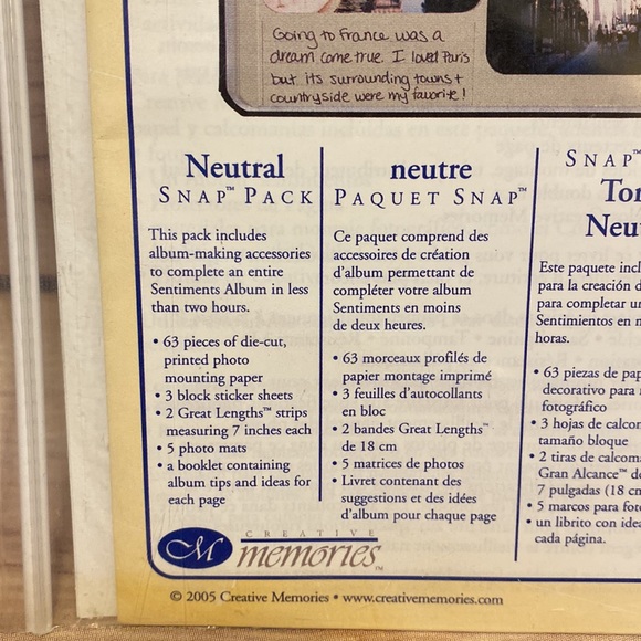 CREATIVE MEMORIES Snap Pack 8x8 - Picture 4 of 4